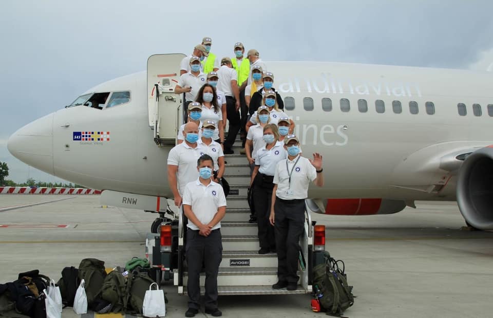 I medici norvegesi tornano a casa. Grazie per l’aiuto. Sono stati di supporto al Bolognini