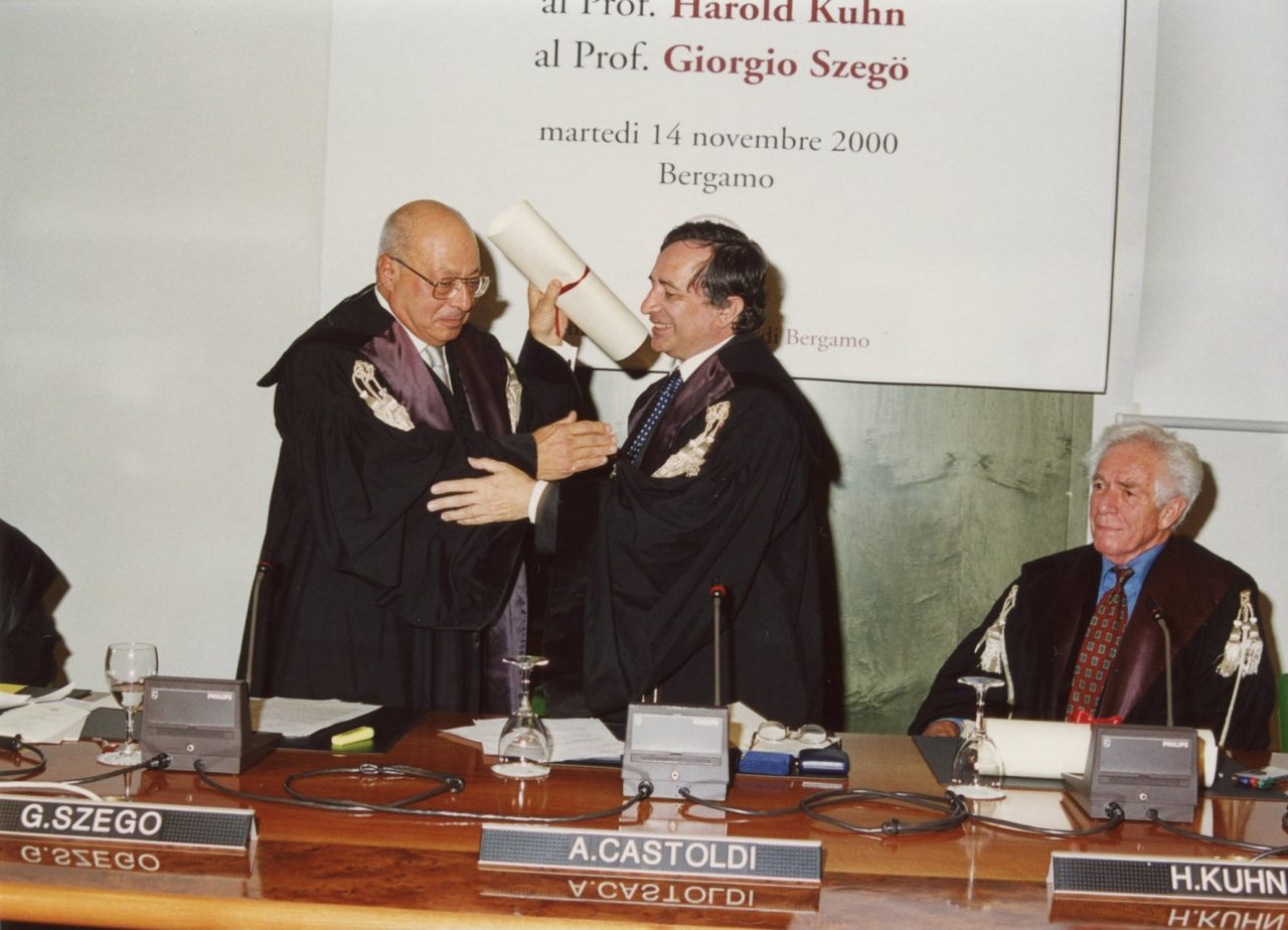 Se n’è andato Giorgio Szegö, rettore dell’Università di Bergamo dal 1975 al 1984