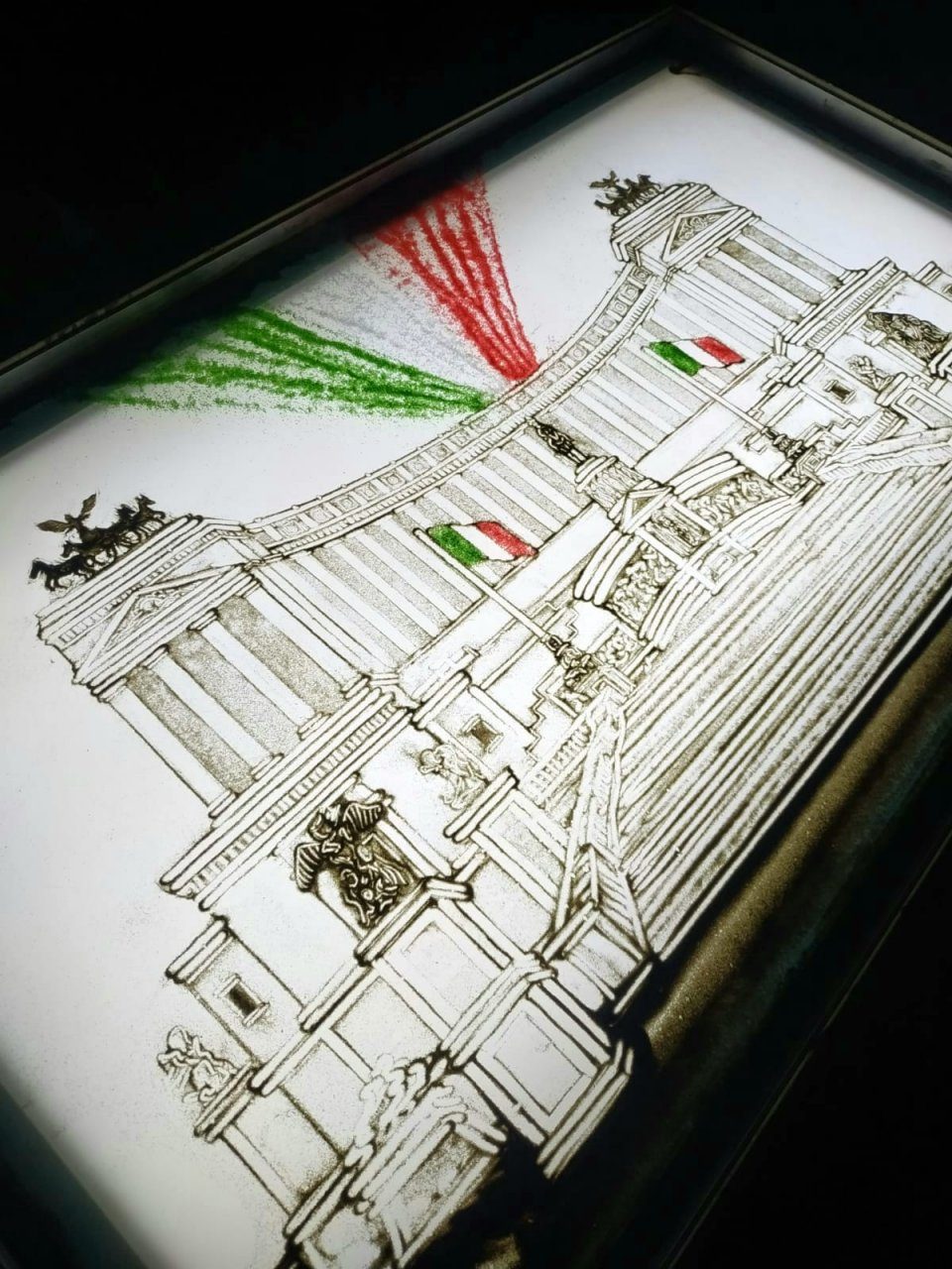 L’artista della sabbia di Albino al “servizio” del Presidente Mattarella per il 2 giugno