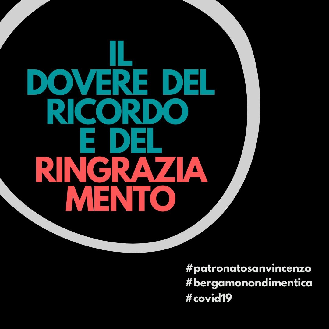 Il ricordo quotidiano del Patronato San Vincenzo per le vittime del Coronavirus