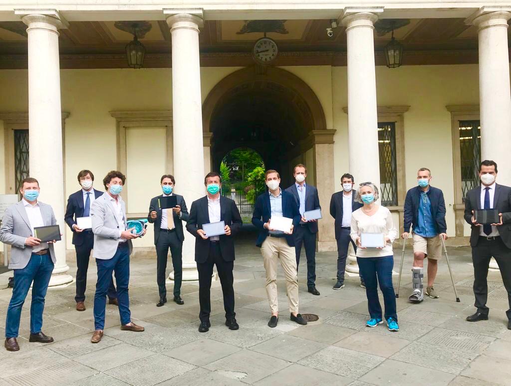 L’associazione MilleRespiri dona al Comune di Bergamo 110 tablet per la didattica a distanza