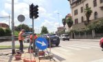 All'incrocio tra via San Giorgio, via Autostrada e via Paleocapa spunta un nuovo semaforo