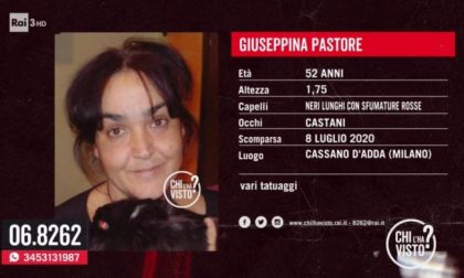 Giuseppina Pastore, la donna di Cassano d'Adda scomparsa, è stata ritrovata