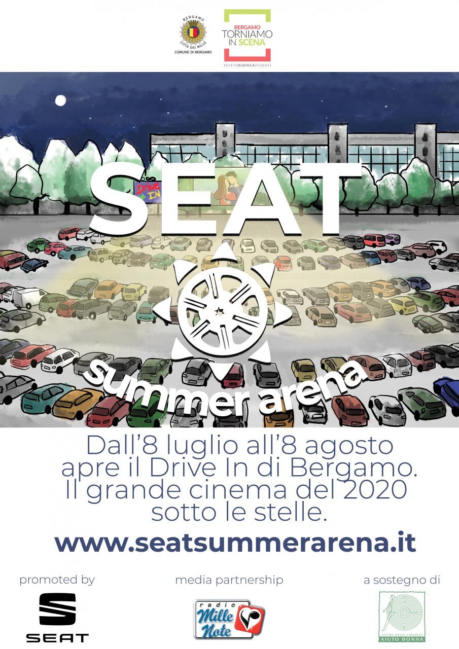 Ecco i film in programma al drive-in alla Celadina, che parte l’8 luglio e durerà un mese
