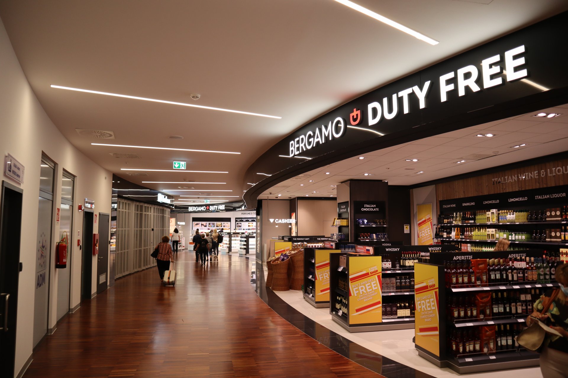 Bergamo Duty Free area extra-Schengen BGY Airport