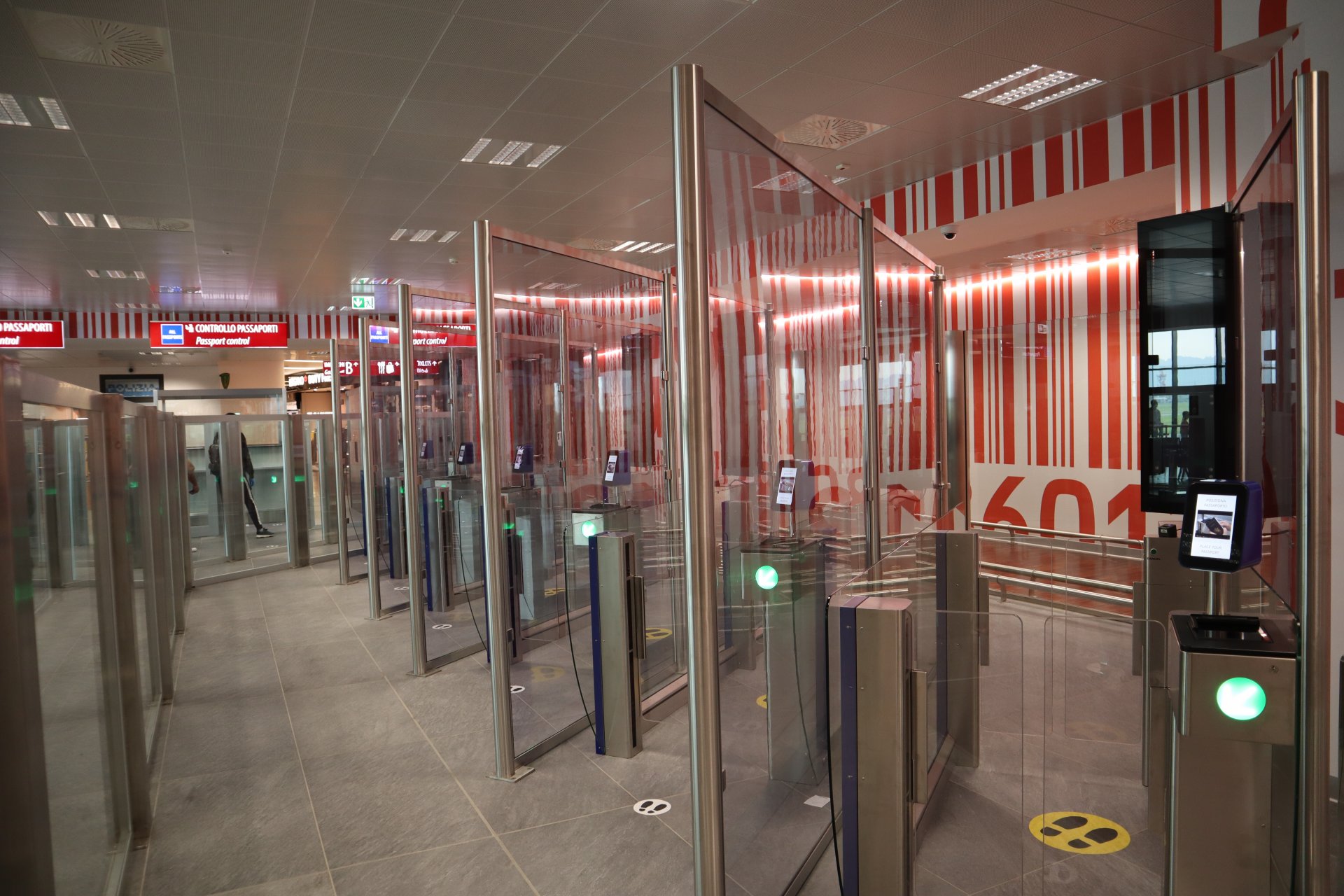 e-gates partenze extra-Schengen BGY Airport