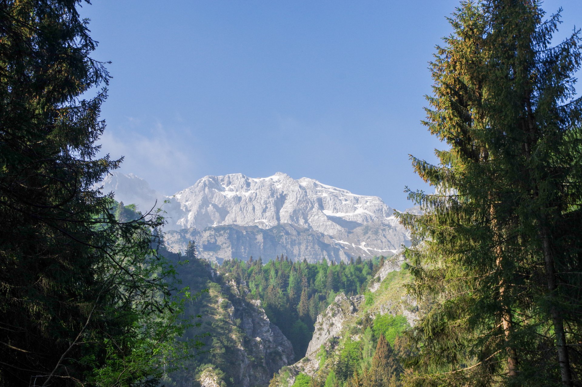 1 - Il monte Fop visto dal sentiero per l'Alpe Corte