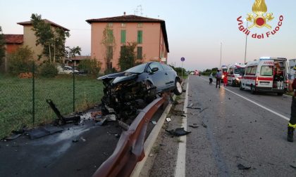 Violento frontale tra due auto a Morengo, ferite tre donne. Per fortuna non sono gravi