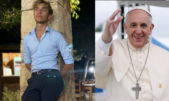 Il Papa ringrazia il bergamasco Nicolas, 19 anni, che ha scritto un inno per lui
