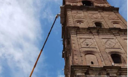 A Caravaggio gli animalisti si oppongono al sistema che difende il campanile dai piccioni