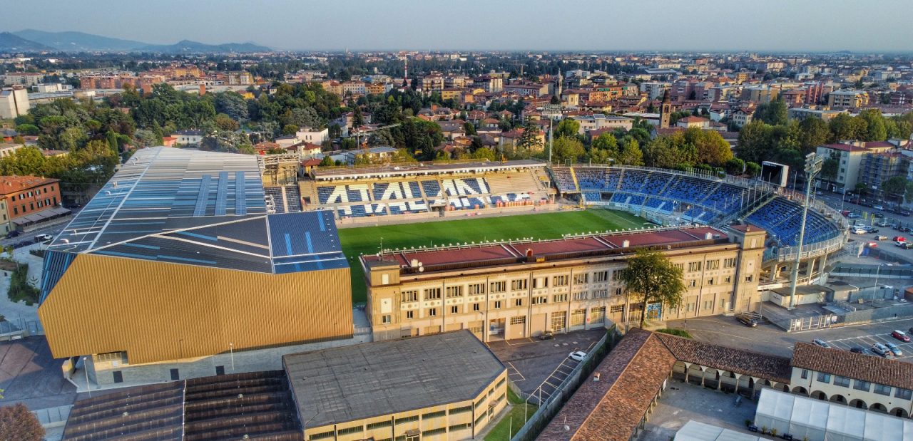 Gewiss Stadium, il colpo d’occhio al tramonto è mozzafiato (e la Morosini è rinata!)
