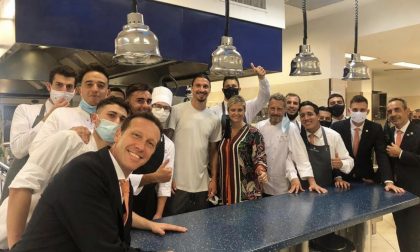 Domenica bergamasca per Zlatan Ibrahimovic: pranzo e foto di rito al ristorante Da Vittorio