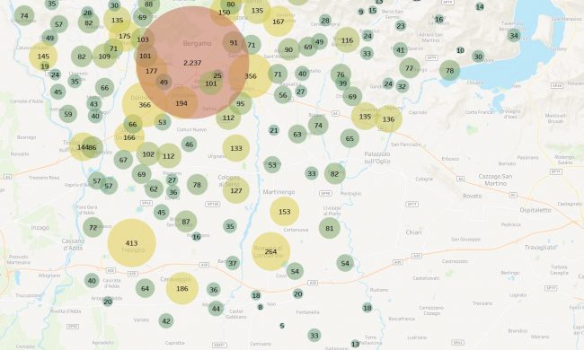 Covid-19 in Bergamasca: tutti i dati sul contagio Comune per Comune (numeri e infografiche)