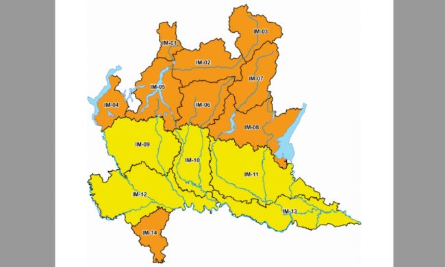 Allerta meteo (arancione) in Lombardia: precipitazioni forti e vento fino a 55 km/h