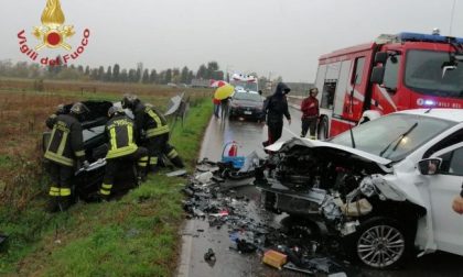 Brutto incidente tra Martinengo e Ghisalba, feriti un ragazzo e una ragazza di 29 e 32 anni