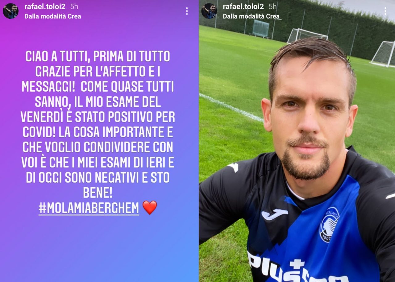 Rafael Toloi, il triplo tampone e la bella conferma che è tutto a posto sui social
