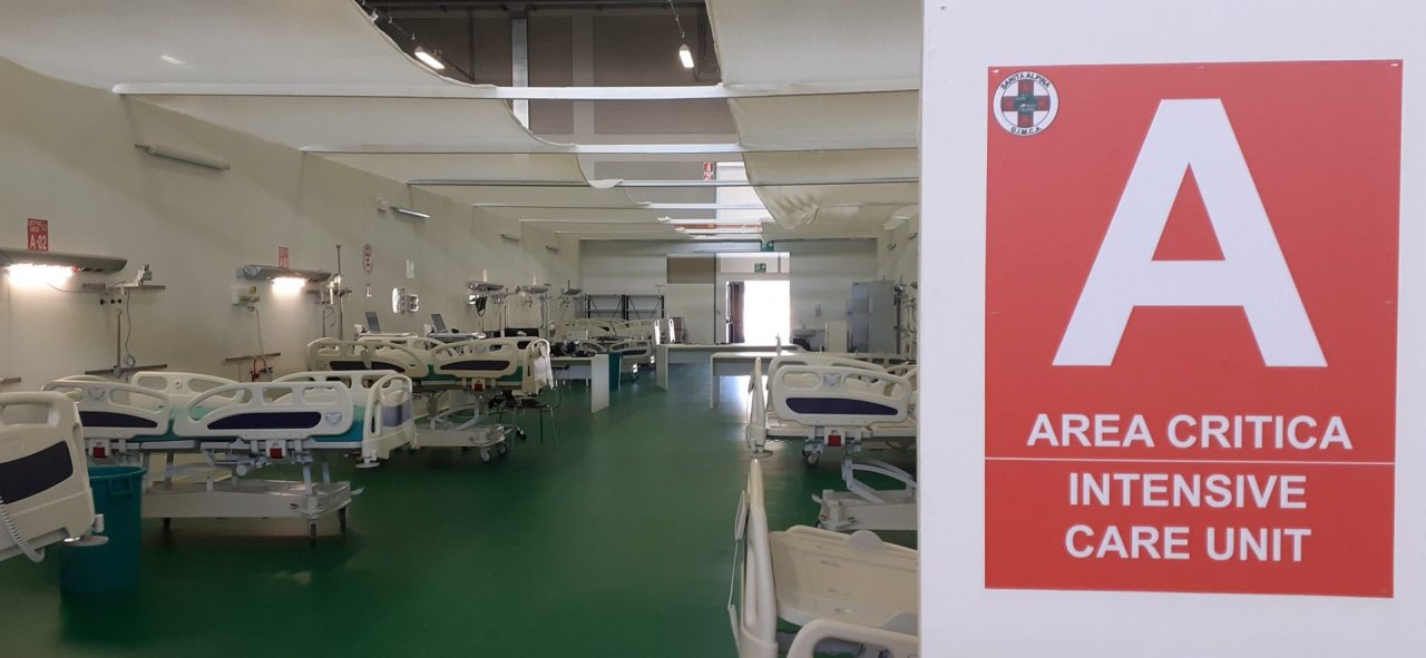 La curva dei ricoveri scende, ma lentamente. All’ospedale in Fiera ospitati 32 malati