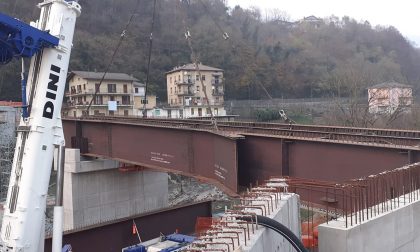 Al via la posa del nuovo ponte sul Brembo, il sindaco Milesi: «Sogno che diventa realtà»