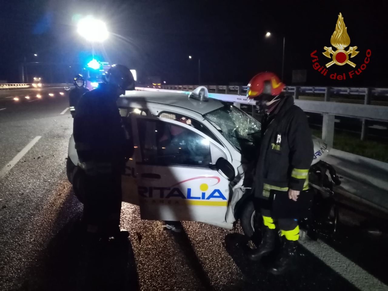 Schianto all’alba sulla BreBeMi: gravemente ferite due guardie giurate