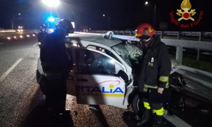 Schianto all'alba sulla BreBeMi: gravemente ferite due guardie giurate