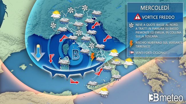 L’inverno sta arrivando: da mercoledì rischio neve in Bergamasca (fino alla Bassa)