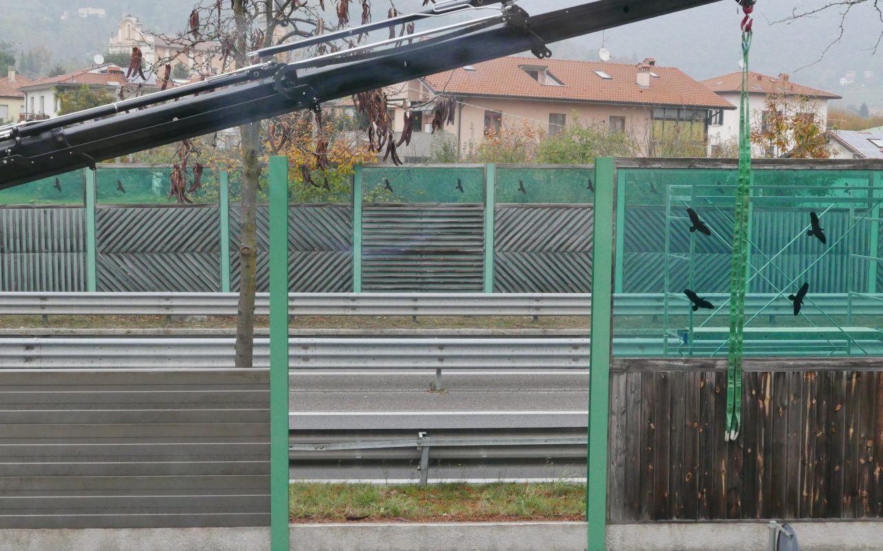 Circonvallazione a Valtesse, sostituzione delle barriere antirumore in corso