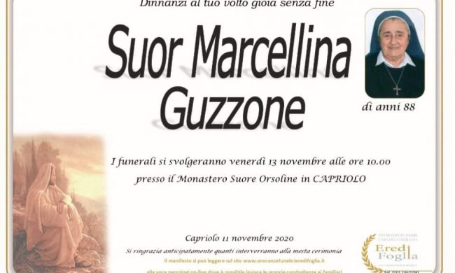 Focolaio di coronavirus nel monastero di Capriolo, deceduta anche suor Marcellina