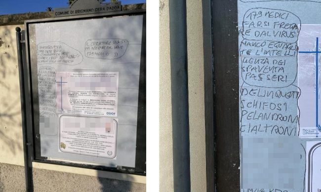 Accanto ai necrologi una raffica di insulti contro i medici morti per Covid-19