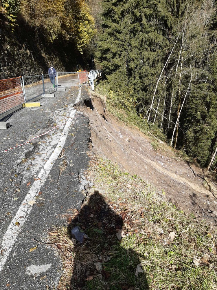La Provincia stanzia oltre 215 mila euro per il ripristino della provinciale 58 franata