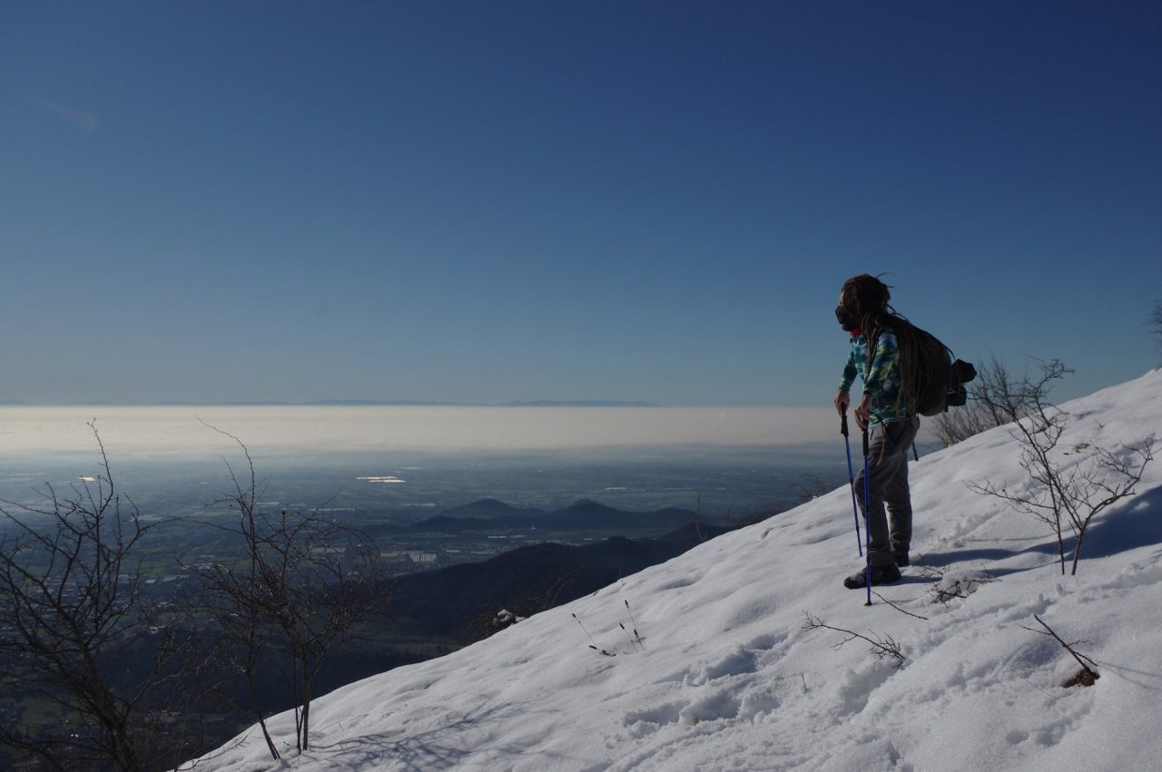In cima al monte Misma, una piccola vetta che sa però regalare grandi panorami