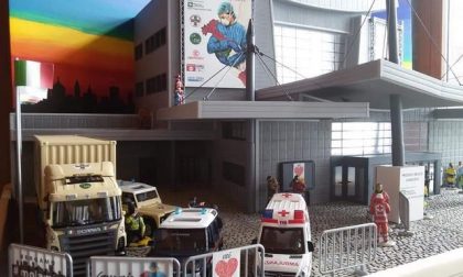 Presepe dedicato agli “Angeli di Bergamo”: quelli dell’ospedale allestito alla Fiera