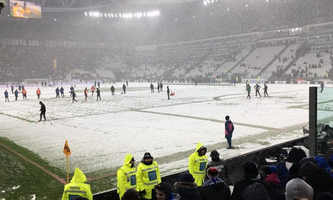 Il meteo ferma l’Atalanta ben 1.015 giorni dopo: era Juventus-Dea, a Torino nevicò
