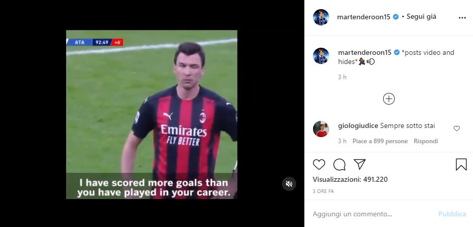 Milan-Atalanta continua sui social. E tra Ibra e Zapata, il vero vincitore è… De Roon!