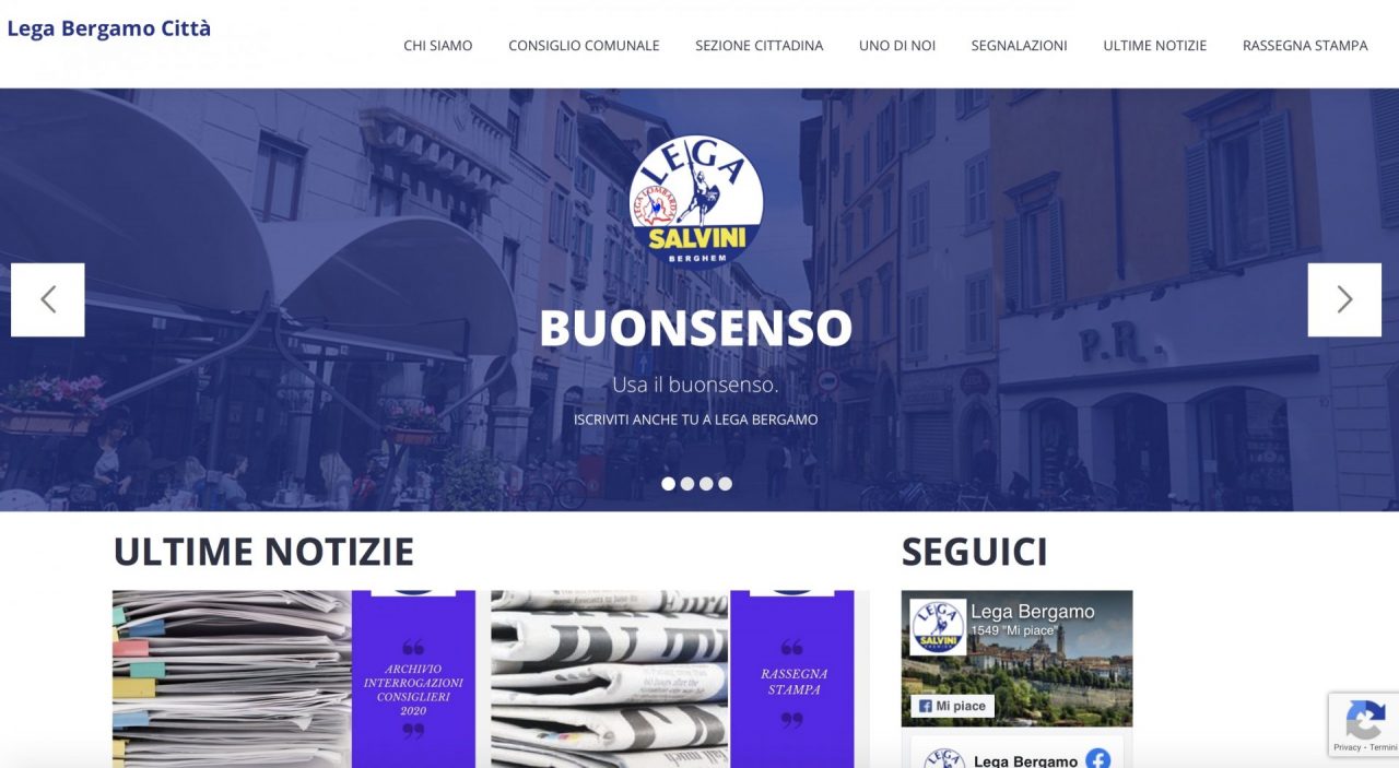 La Lega di Bergamo lancia un nuovo sito internet per le segnalazioni dei cittadini