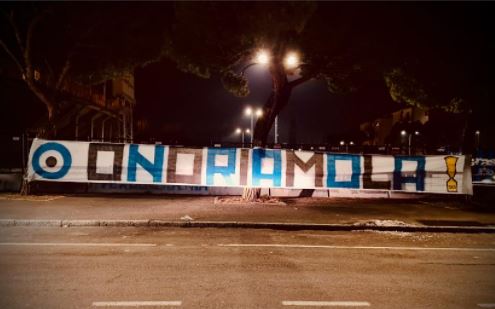 La Nord suona la carica con uno striscione allo stadio: «Onoriamo la Coppa Italia»