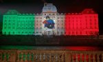 Grand Hotel di San Pellegrino, due settimane con un tricolore da 7mila metri quadri