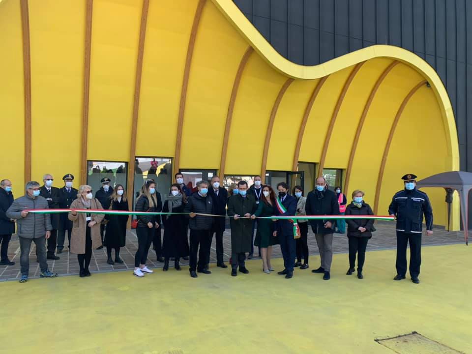 Inaugurato oggi (22 marzo) il centro vaccinale a Clusone. Presente anche Michela Moioli