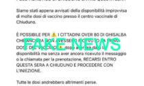 Fake news sui vaccini a Chiuduno, l'Asst: «Non presentatevi al centro senza convocazione»
