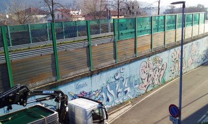 Sono ripresi i lavori di sostituzione delle barriere fonoassorbenti a Valtesse