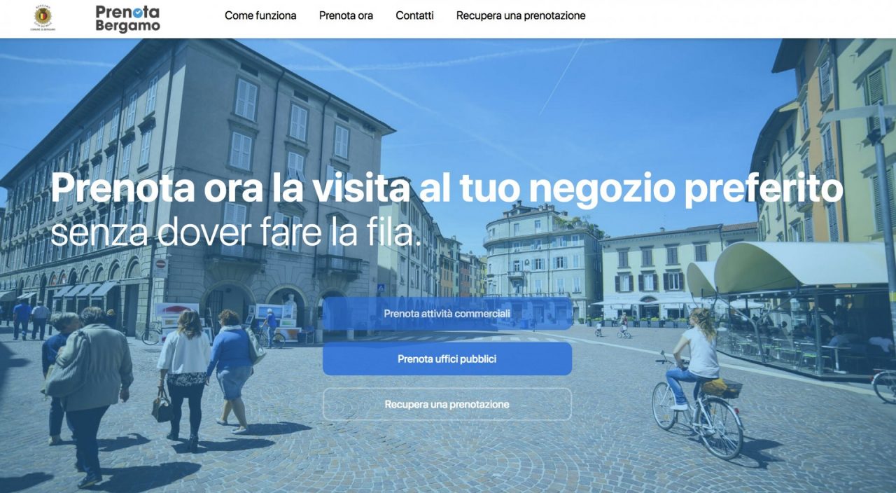 Appuntamenti per i servizi comunali: da oggi (8 marzo) va usato il sito PrenotaBergamo