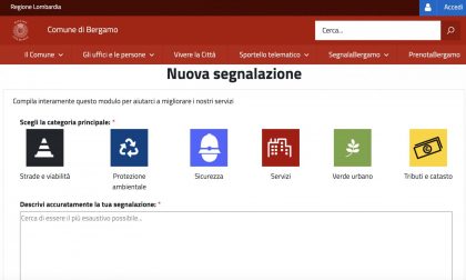 Palazzo Frizzoni lancia SegnalaBergamo, il nuovo strumento per segnalare criticità