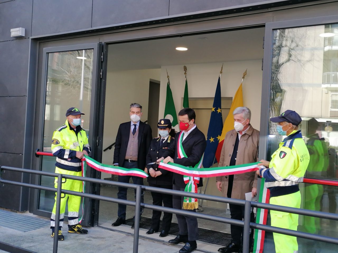 Le foto e le parole dell’inaugurazione della nuova sede della Protezione Civile di Bergamo