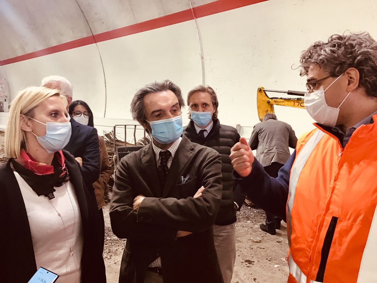 Fontana, sopralluogo al cantiere della variante di Zogno. Al lavoro per completarla entro l’estate