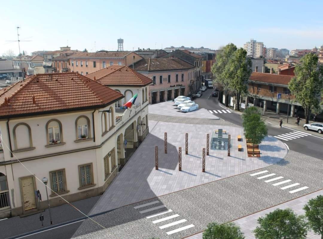 Riqualificazione di piazza Cameroni, il comune di Treviglio espone il progetto