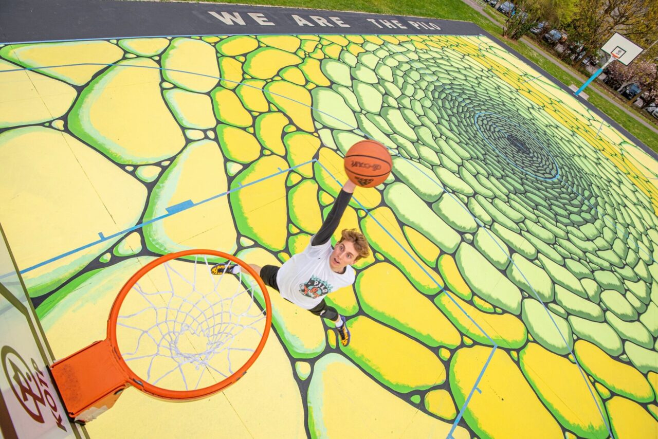 Street art sui campi da basket, pronti quattro playground su cinque