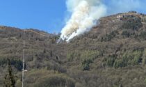 Incendio sul Monte Farno, soccorsi in azione