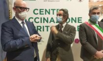 Dopo Clusone, Zogno e Bergamo, Fontana ha fatto tappa anche a Dalmine