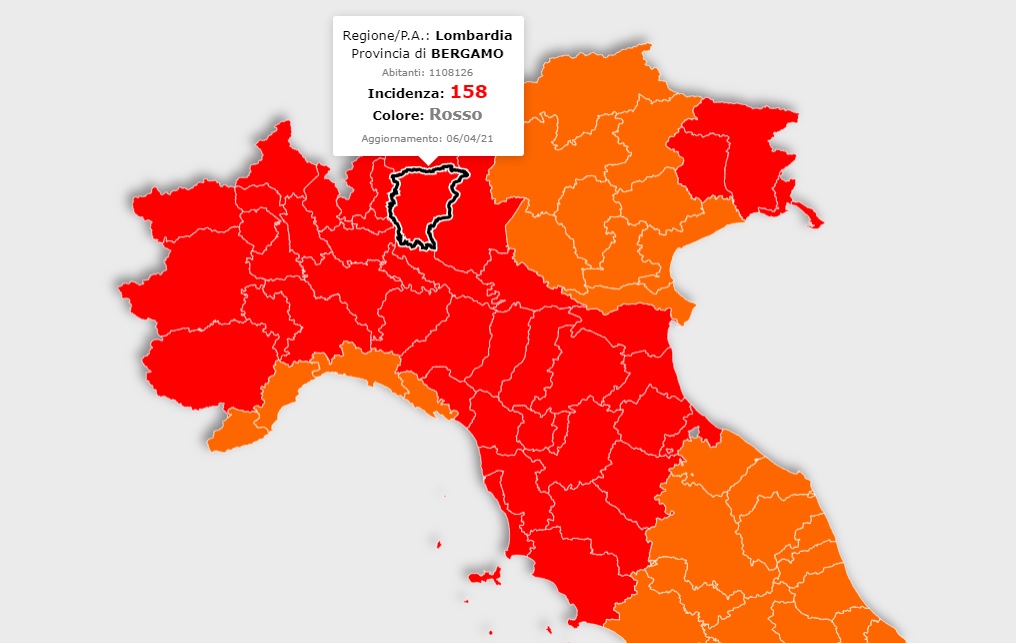 Lombardia, i dati dicono che potremmo passare in zona arancione dal 12 aprile