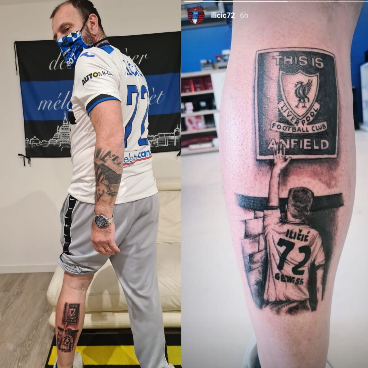 Il tatuaggio con Ilicic ad Anfield dopo il gol con il Liverpool? Non è di Josip ma di Mario!