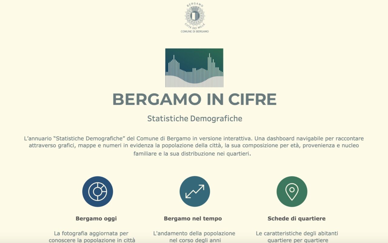 Curiosi di conoscere i dati anagrafici della città? Le risposte sono su “Bergamo in Cifre”